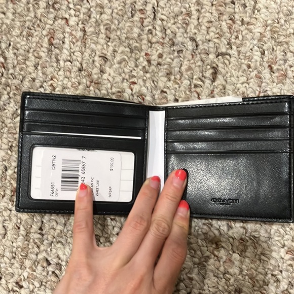 Coach Id Billfold Wallet In Signature Canvas F66551 - Picture 2 of 9